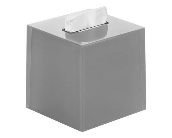 Gedy Rainbow Square Bathroom Tissue Box in Silver RA02-73