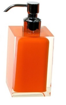 Gedy Rainbow Soap Dispenser ONLY in Glossy Orange RA81-67
