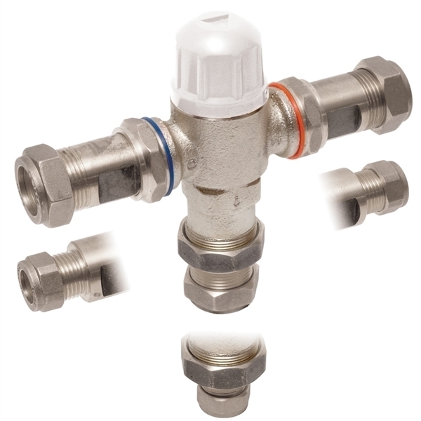 Vado i-tech protherm in-line thermo valve TMV3 PRO-5001-N/P