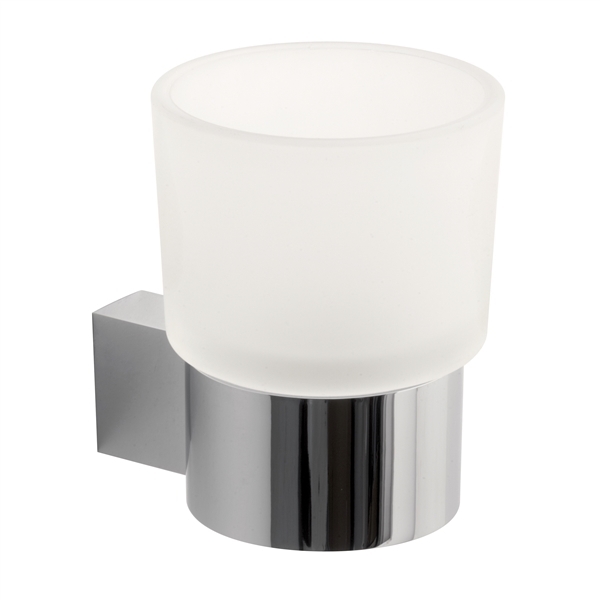 Vado Infinity frosted glass tumbler holder INF-183-C/P