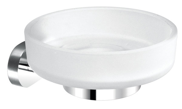 Vado Life glass soap dish and holder wall mounted LIF-182-C/P