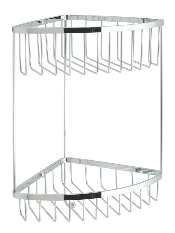 Vado Large Double Triangular Shower Basket with Hook
