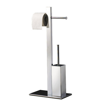 Bridge Freestanding Square Toilet Roll Holder by Gedy