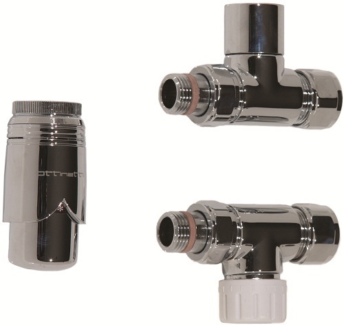 Saneux chrome straight valves with thermostatic head VA-1053
