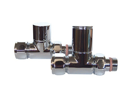 Saneux pair of CHROME polished straight valves VA-1023