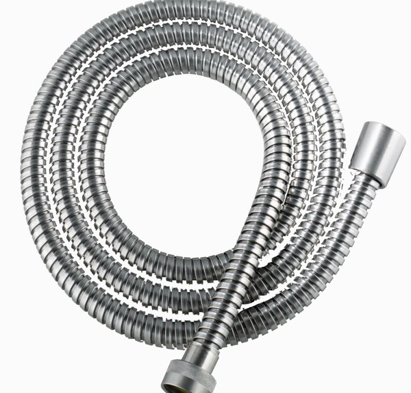 Brushed Stainless Steel Colour 150cm Shower Hose JTP Inox