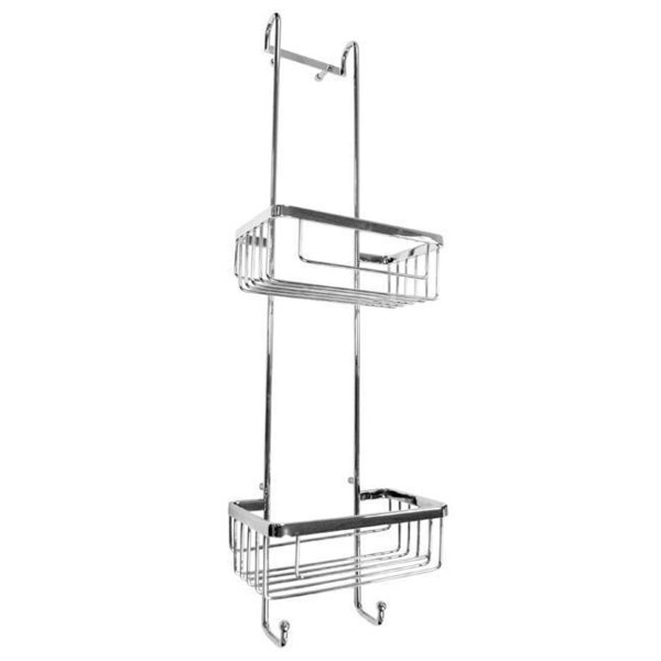 Roman big double hanging shower basket with hooks RSB01
