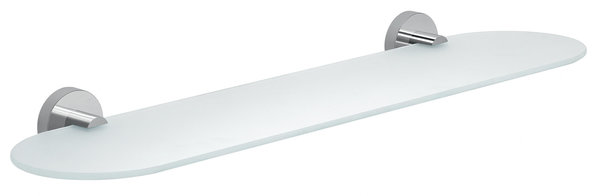 Gedy Eros Modern Wall Mounted Frosted Glass Shelf 2319/60-13