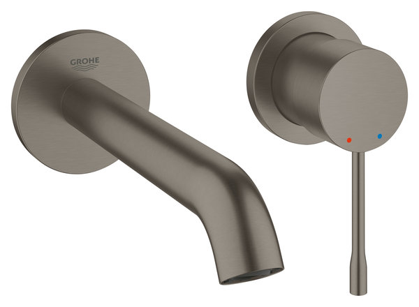 Grohe Brushed Hard Graphite Colour Wall Mounted Basin Mixer