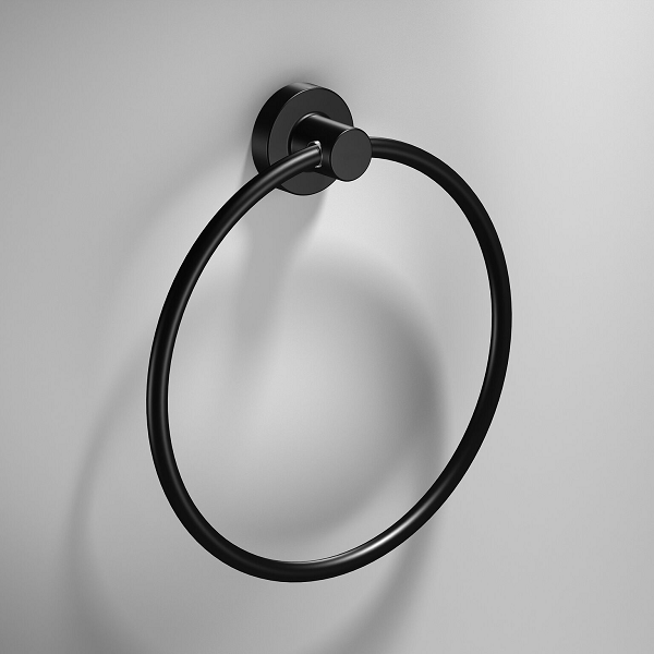 Tecno Project Black Towel Ring Small by Sonia