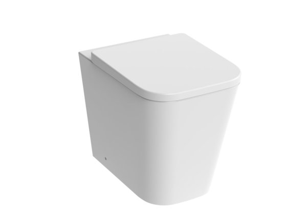 Saneux Matteo Rimless Square Back to Wall Toilet with Seat