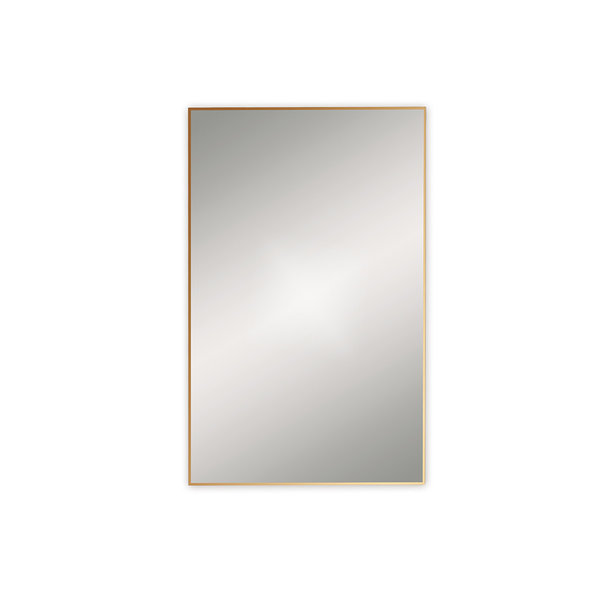 Docklands 50 x 80cm Brushed Brass Rectangular Mirror