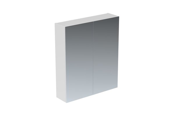 AU060C.GW Austen 60cm White 2 Door Mirrored Cabinet by Saneux