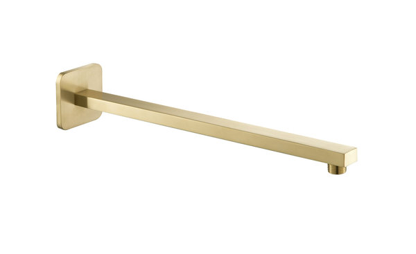 HIX Brushed Brass Square Shower Arm by JTP